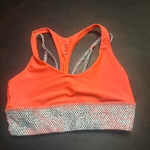 Under armour orange sports bra